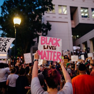 An image from a Black Lives Matter protest