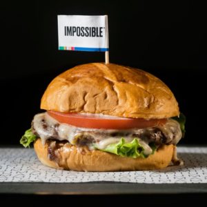 Stock image of an impossible burger