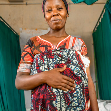 Image of a woman in a Tanzania Hospital