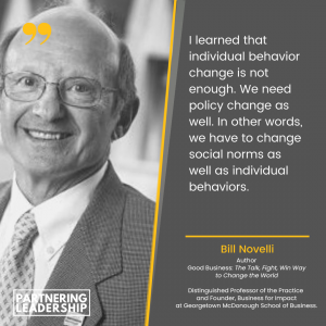 Partnering Leadership Stock Image of Bill Novelli