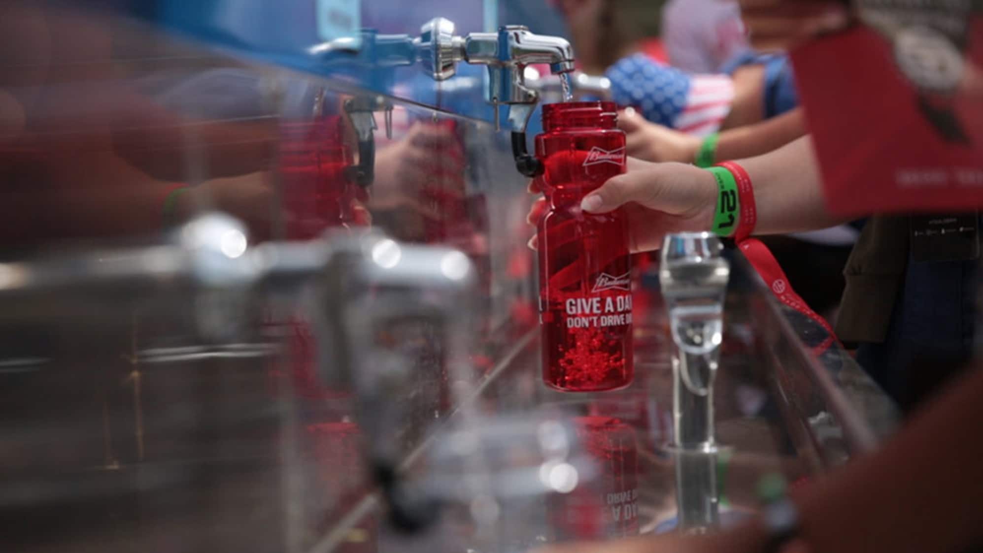 bottles getting filled