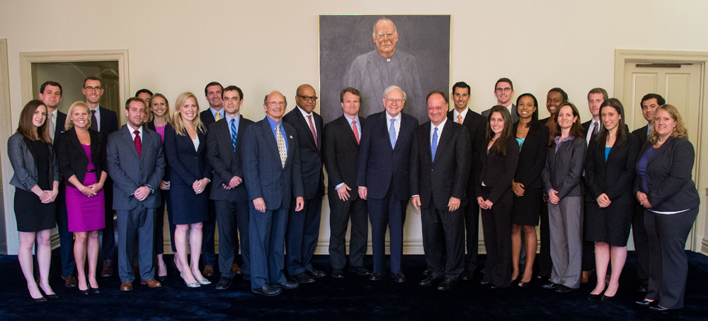 The Georgetown BFI team with Bank of America CEO Brian Moynihan 